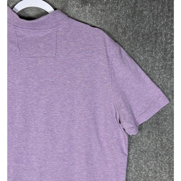 Banana Republic Short Sleeve Embroidered Elephant Polo Shirt Mens Size XL Purple - Picture 10 of 15